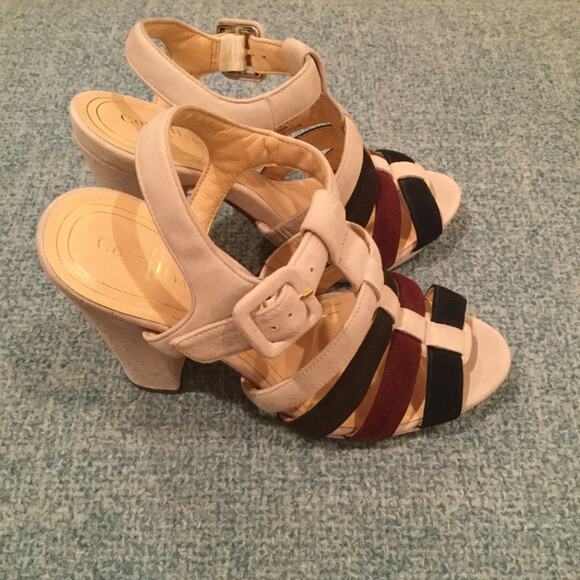 Cole Haan 6 Strappy Platform Sandal Block Heel - Picture 2 of 8